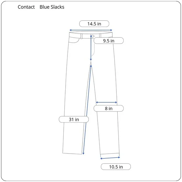 VTG 70s Bright Blue‎ Flare Bell Bottom Pants Womens XS Disco Hippie Contact - Picture 7 of 7